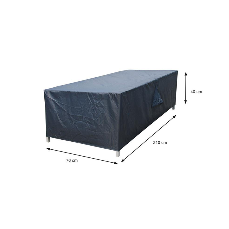 Garden Impressions ligbed hoes 210x76xH40cm donkergrijs