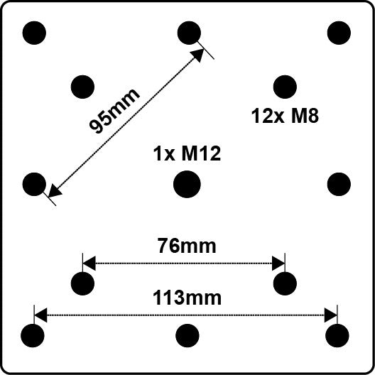 Platinum in-ground base XL concrete antraciet