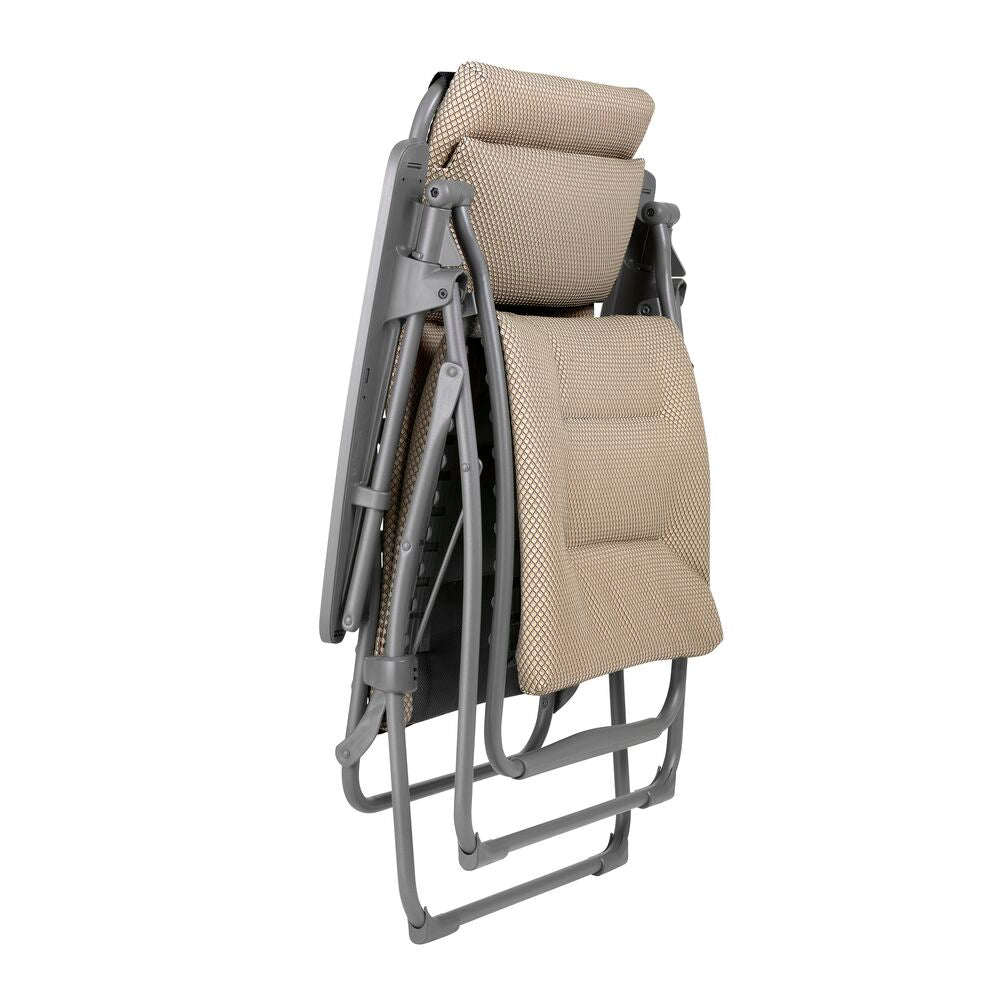 Lafuma Futura gepolsterde BeComfort Zero-Gravity Relaxstoel moka