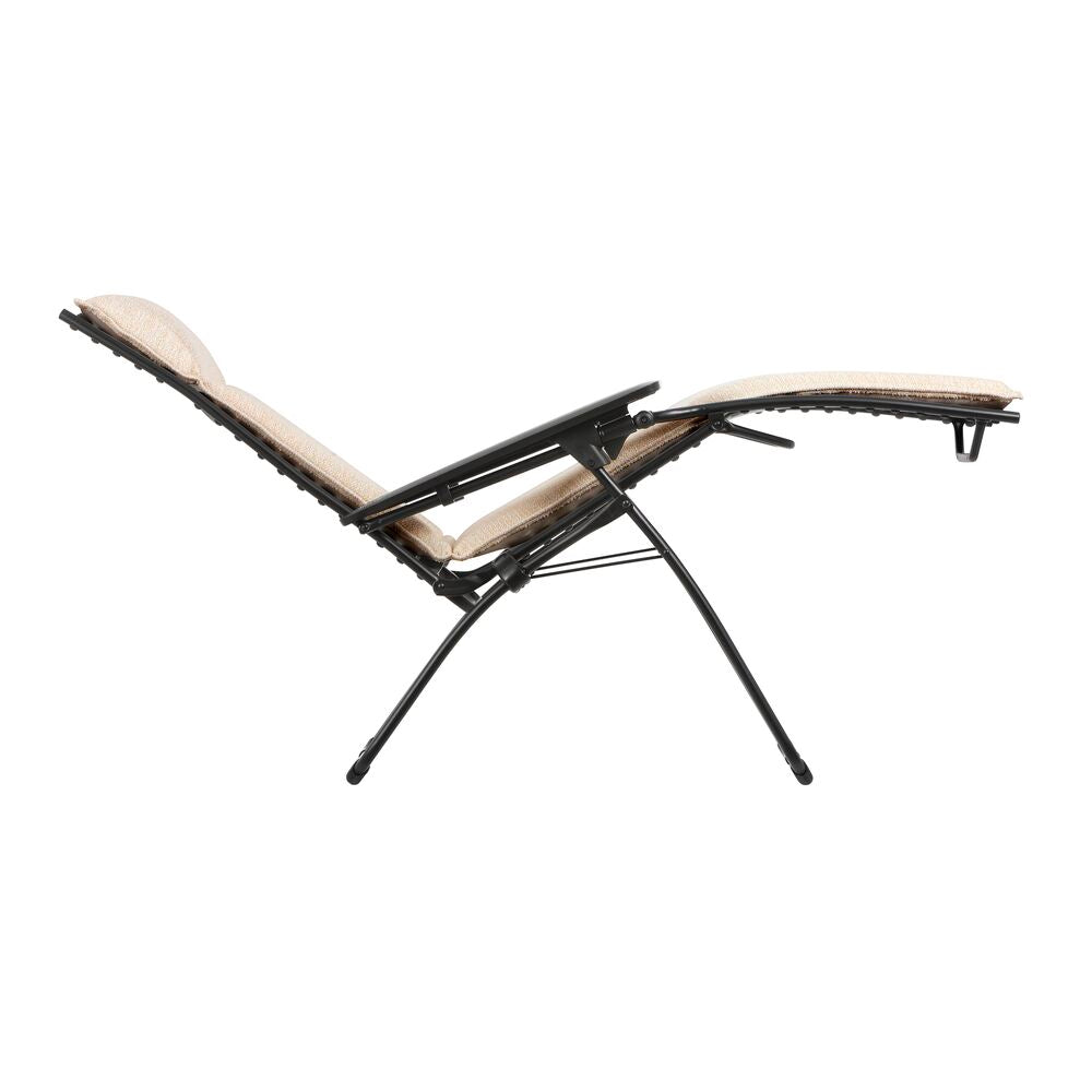 Lafuma Evolution Nikson gepolsterde Zero-Gravity Relaxstoel creme tube noir