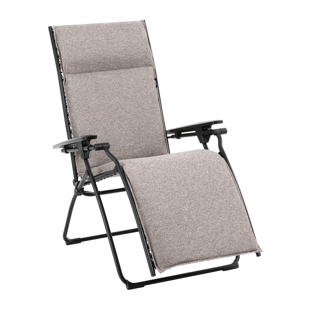 Lafuma Evolution Nikson gepolsterde Zero-Gravity Relaxstoel cendre tube noir