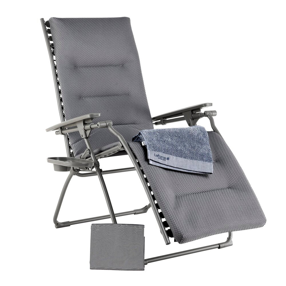 Lafuma ALL IN ONE Evolution relaxstoel silver tube titane