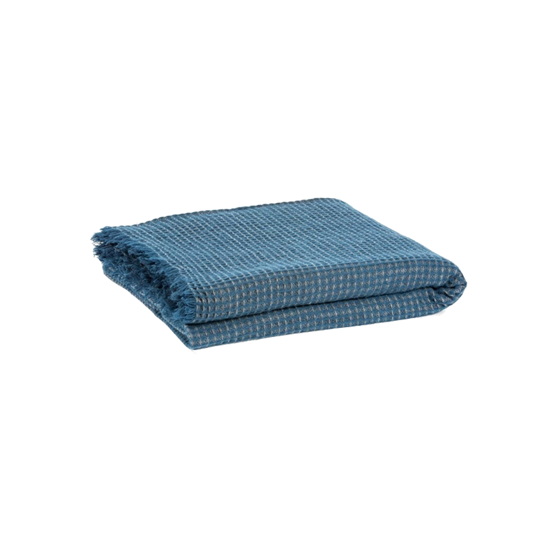 Lafuma "Bees hive" deken Séléné bleu (blue)