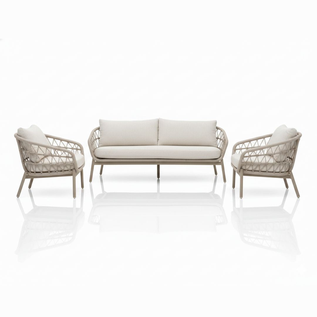 Lago Lazise sofaset latte-beige 3-delig
