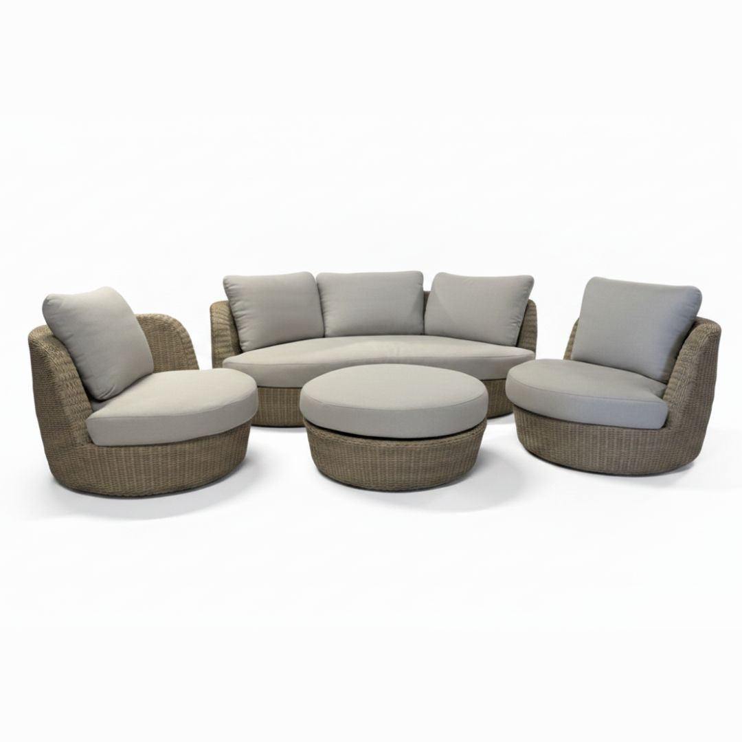 Lago Luino Sofaset wicker 4-delig