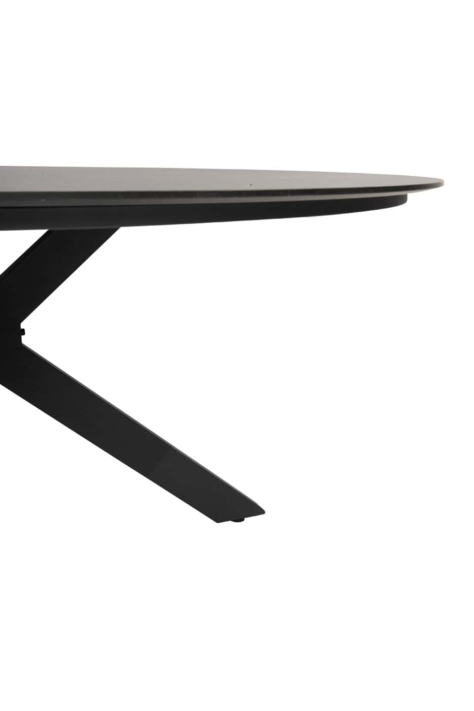 Taste 4SO Rhodos dining stoel + 4 Seasons Outdoor Locarno tafel HPL slate antraciet 160 Ø cm