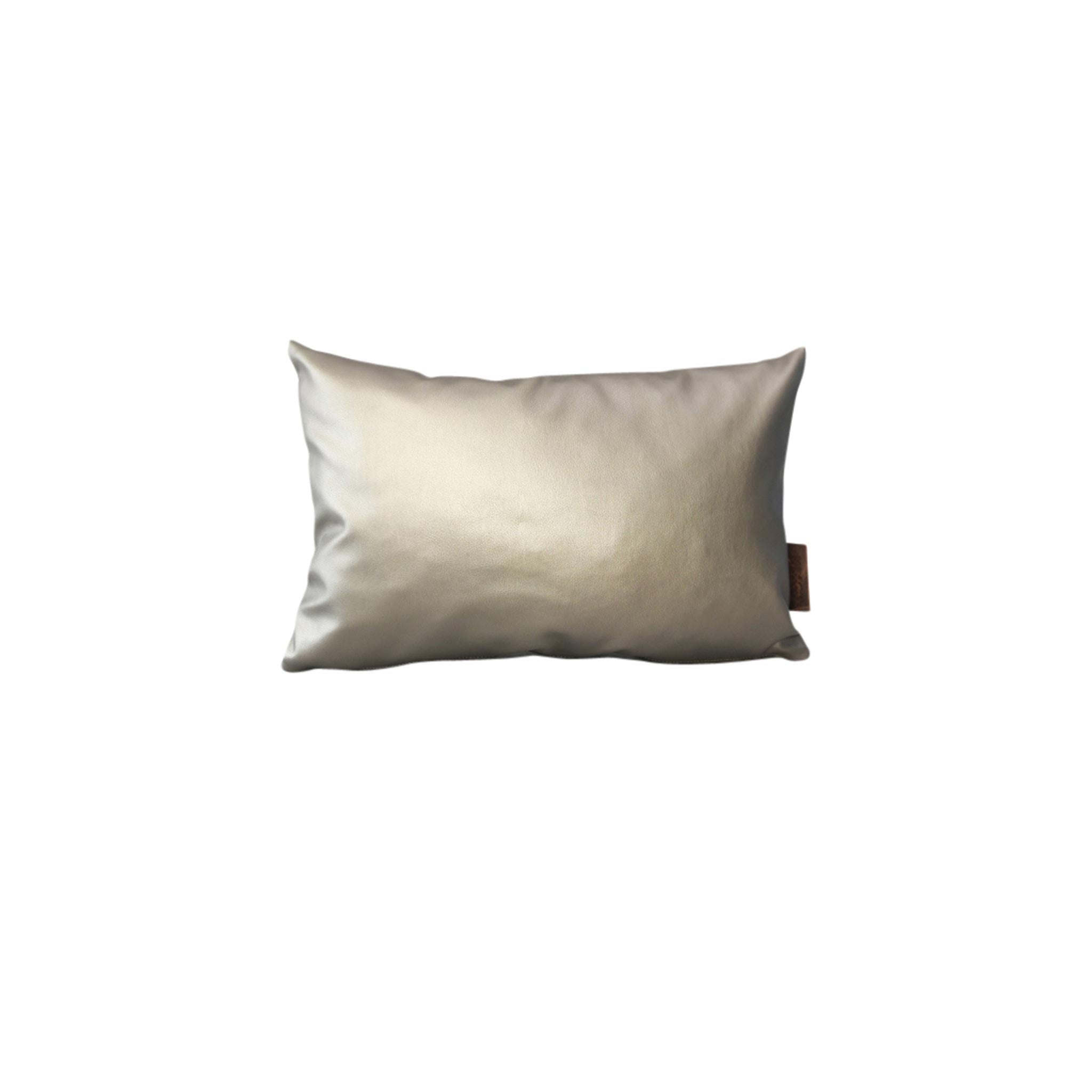 Luxury Basics | Outdoor sierkussen 'GunMetal Leather'