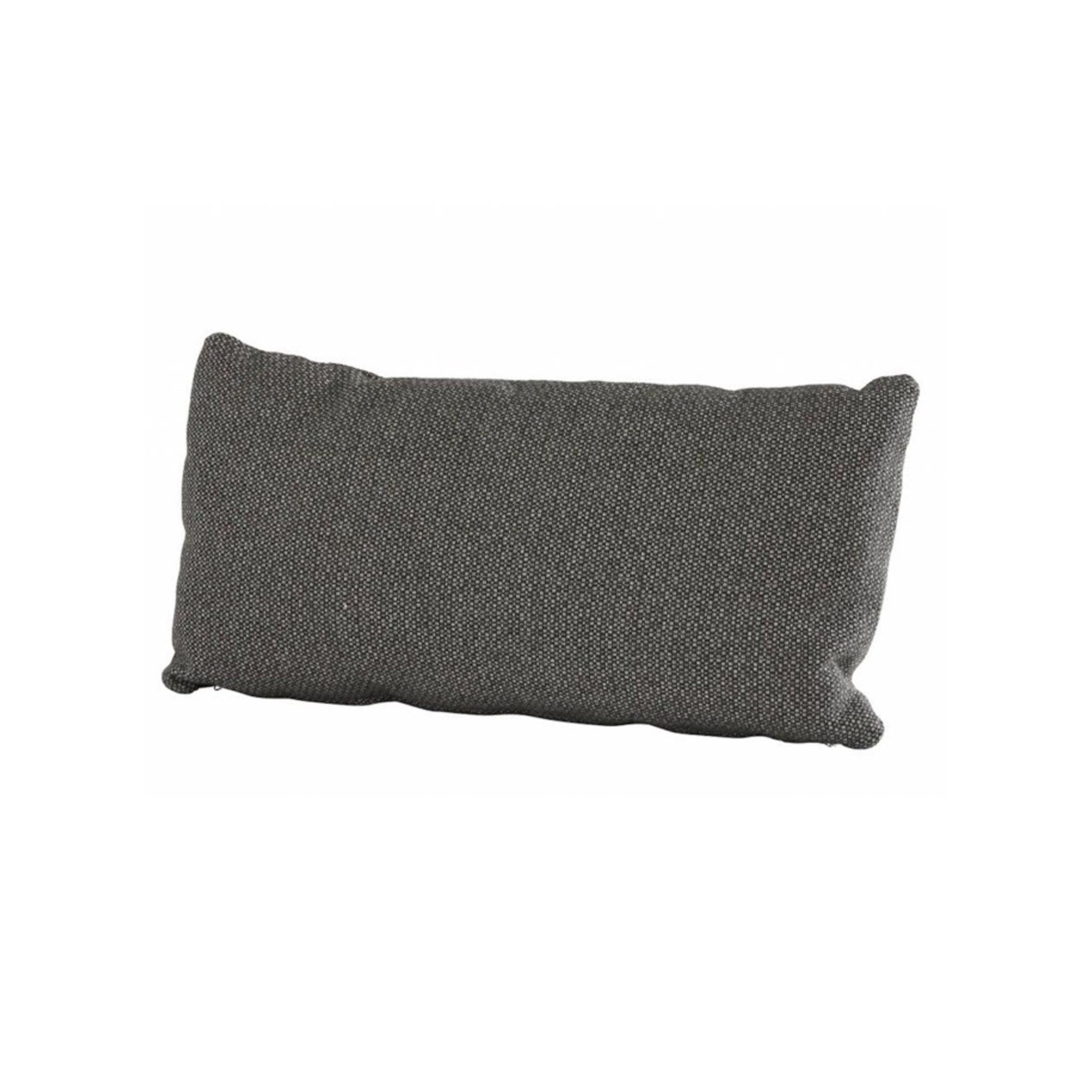 Luxury basics | Outdoor sierkussen Bibi - Antraciet rib 60x40cm