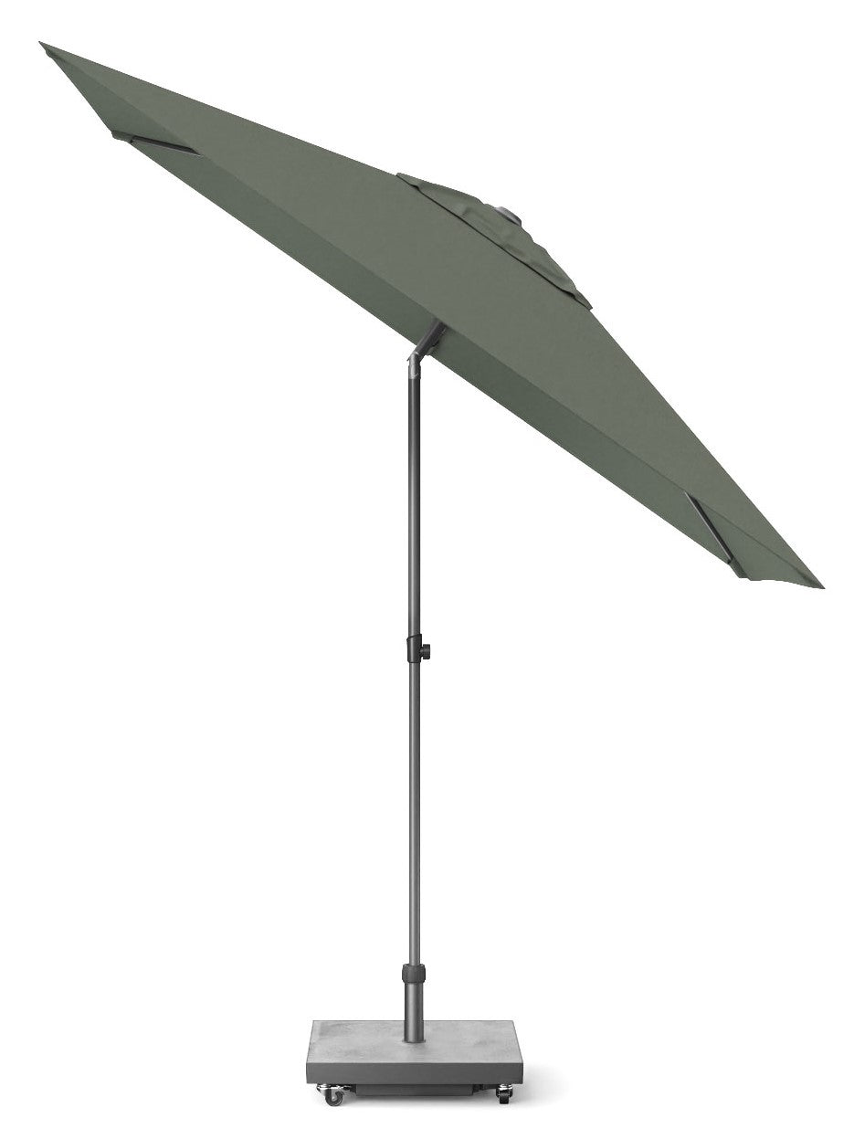 Platinum stokparasol Lisboa 210x150 antraciet frame olijf doek