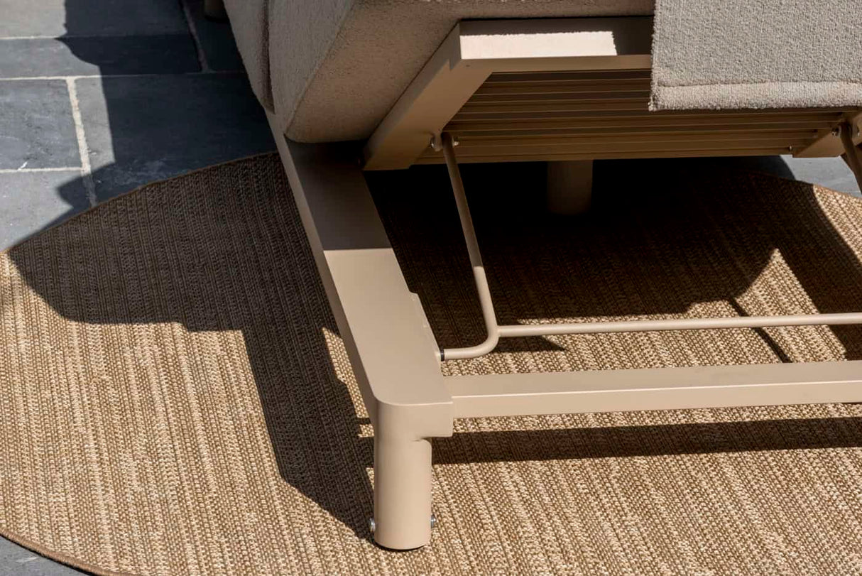 4 Seasons Outdoor Madeira ligbed latte incl. kussen en hoofdsteun boucle clay