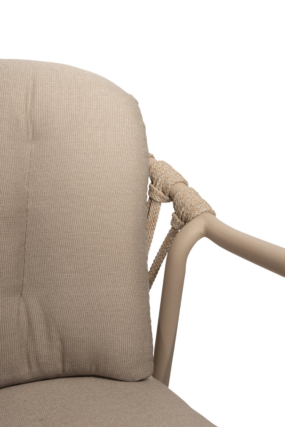 Taste 4SO Manitoba stapelbare dining stoel latte incl. 2 kussens