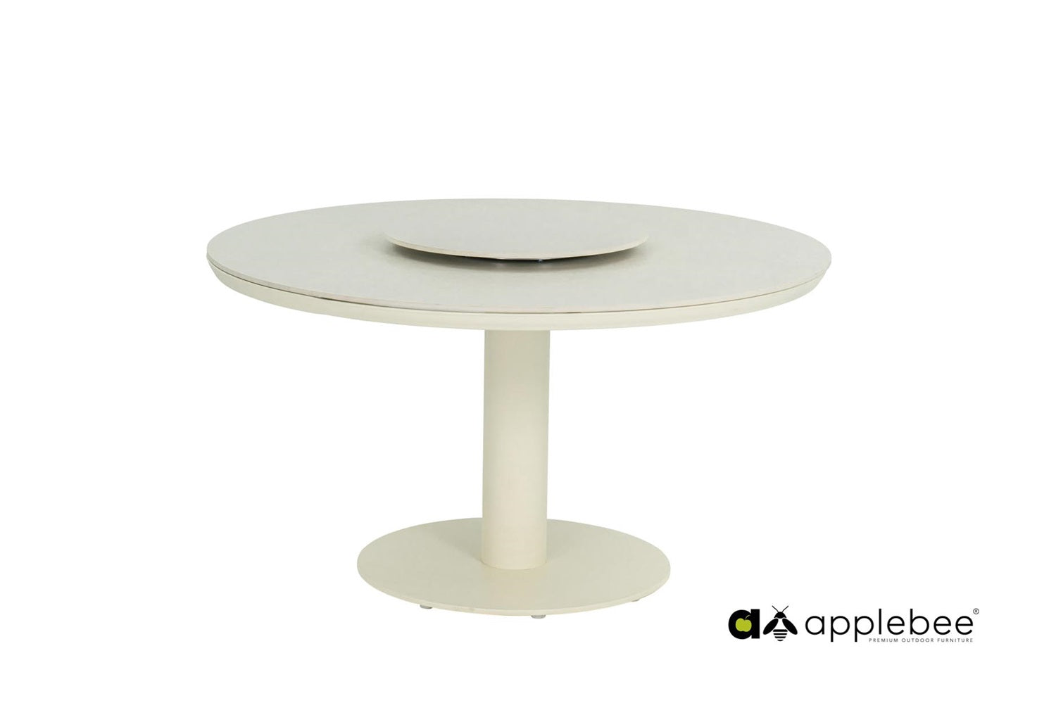 Apple Bee Melville lazy susan Ø60cm Sintered Stone - Oyster