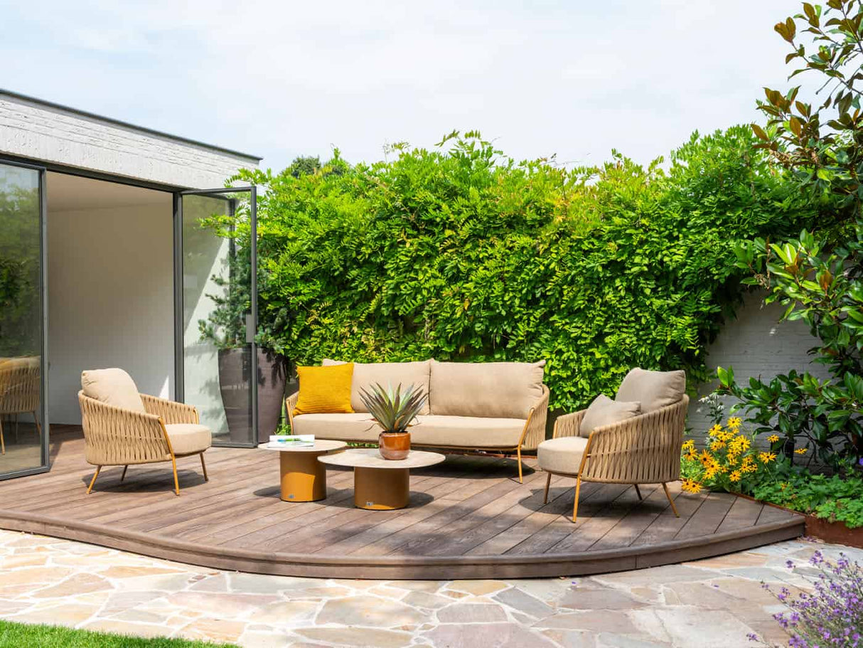 4 Seasons Outdoor Molina 3-zits bank incl. 3 kussens