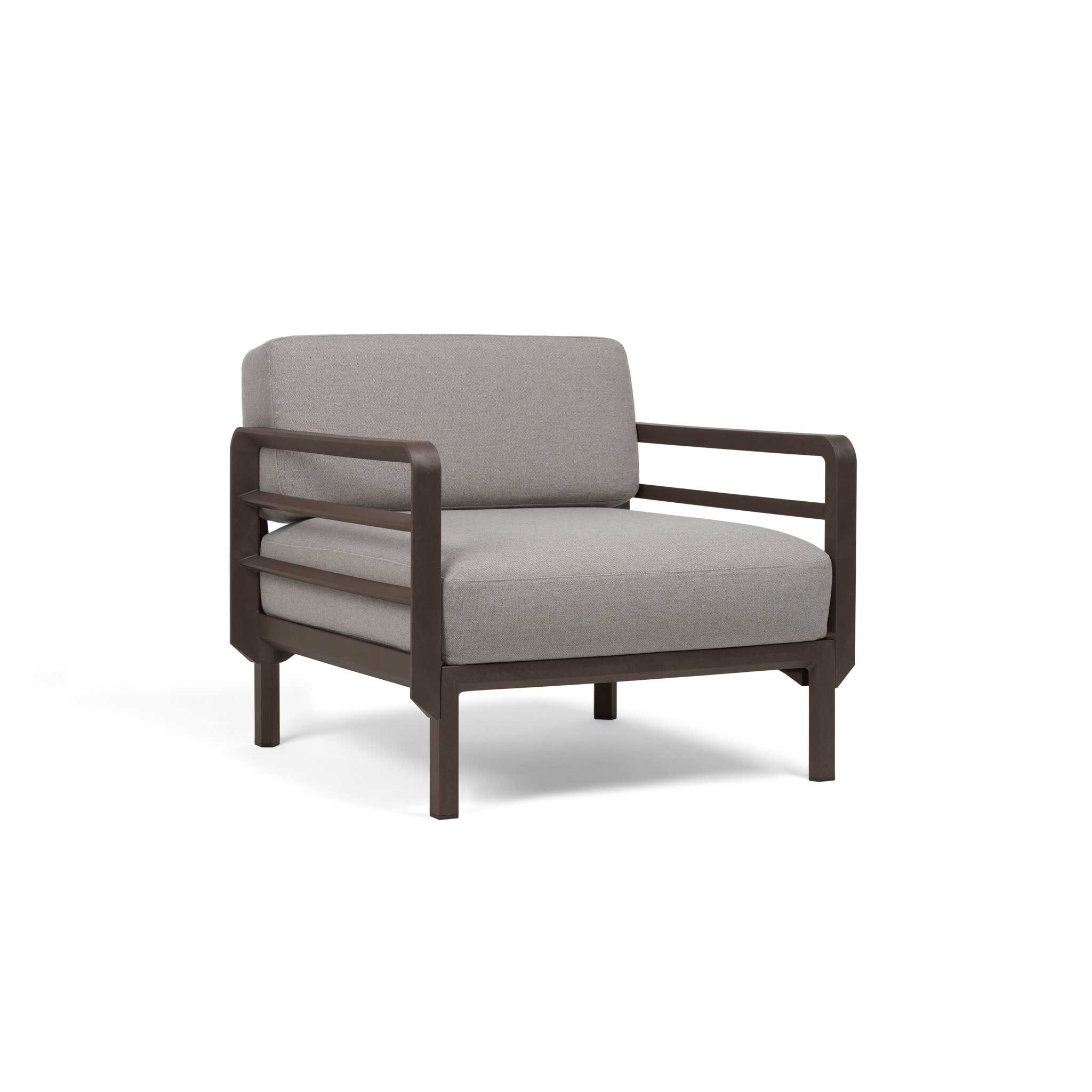 Nardi Maximo loungestoel terra-cannella met armleuning