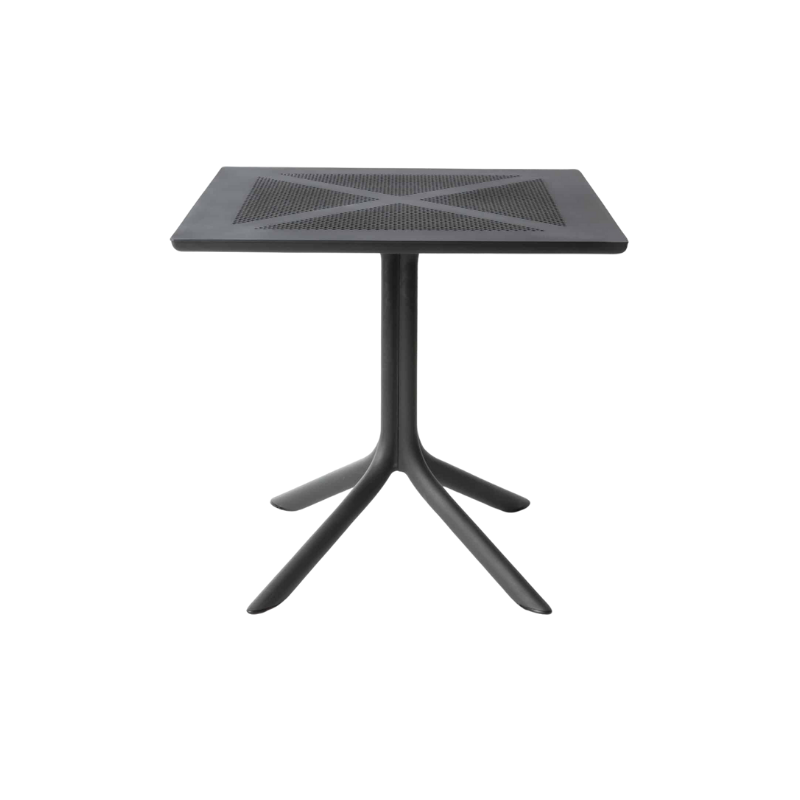 Nardi Tavolo clipx 80x80cm Antraciet
