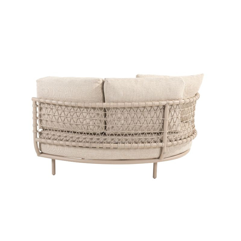 4 Seasons Outdoor Sardinia modulair 2-zits element links incl. 3 kussens + chaise lounge rechts incl. 3 kussens