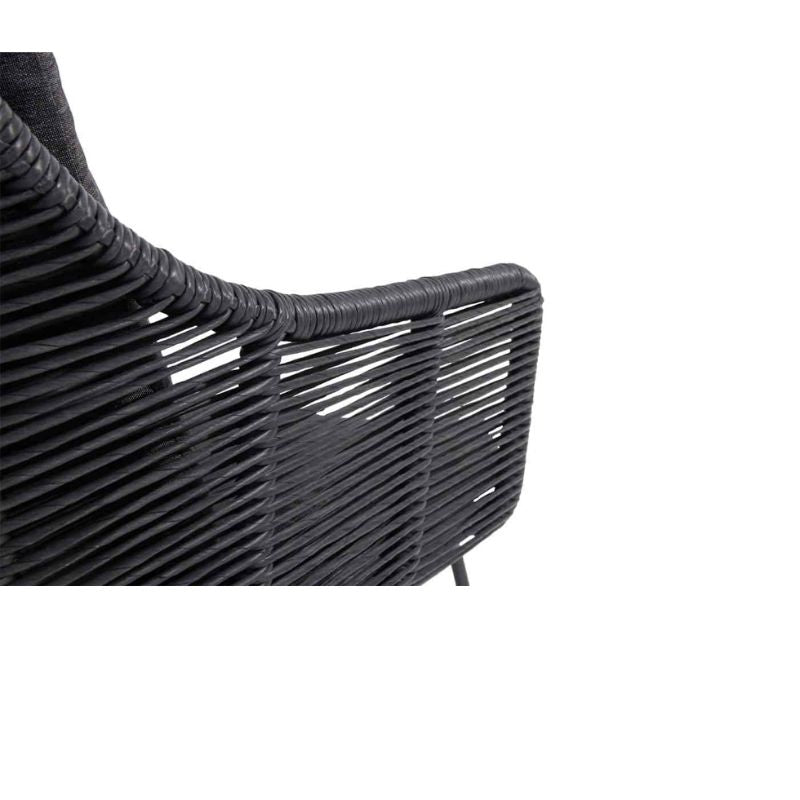 Taste 4SO Belmond dining stoel antraciet incl. 2 kussens