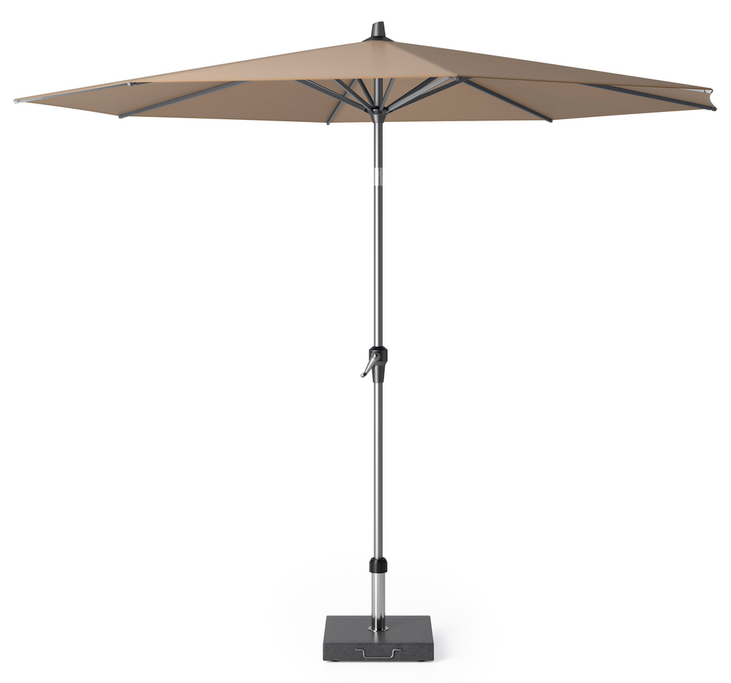 Platinum Riva Ø300 antraciet frame taupe doek