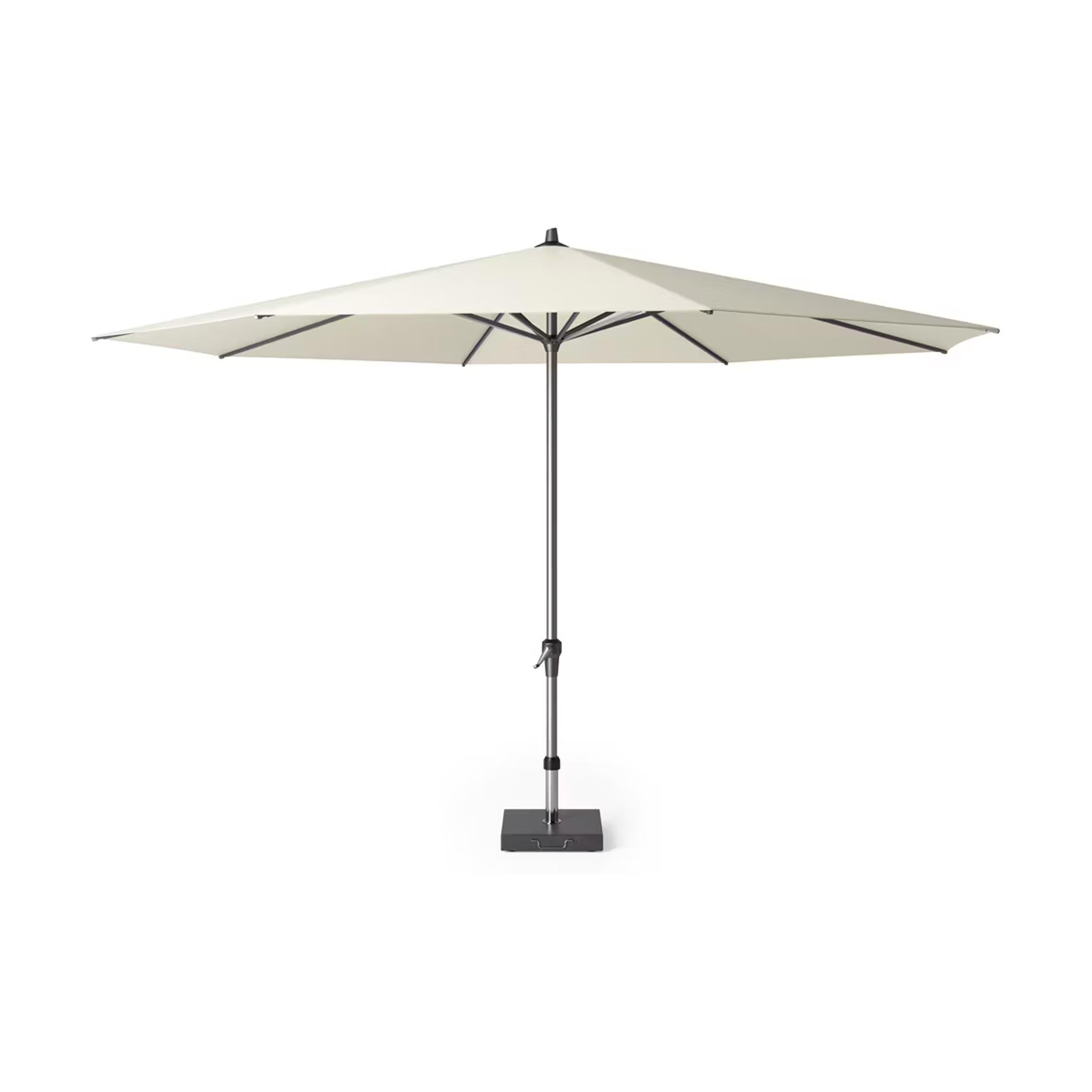 Platinum 400Ø Riva antraciet frame ecru doek