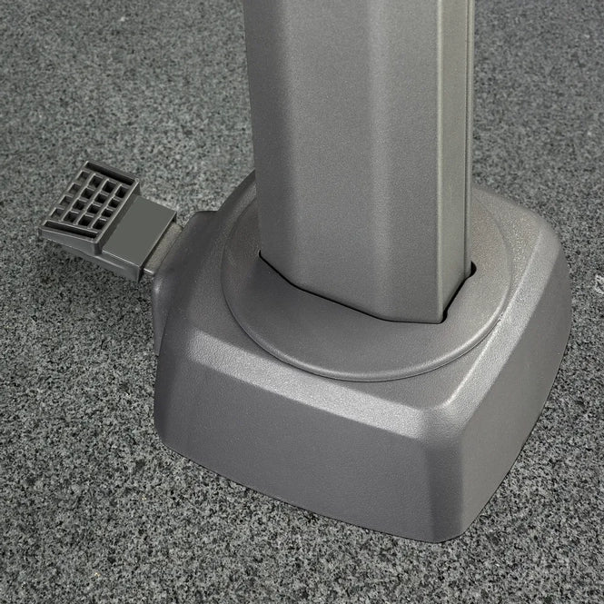 Platinum 300x300 Challenger T² antraciet frame licht grijs doek