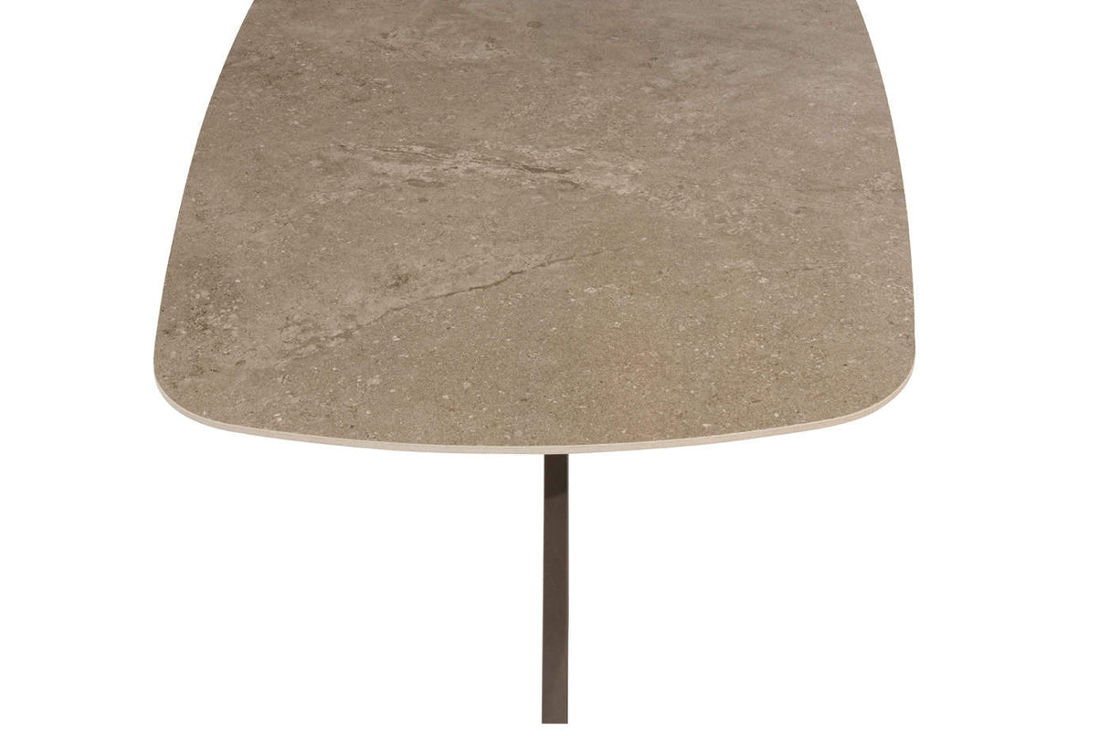 Taste 4SO Prado eettafel keramisch tafelblad barrel terre 300 x 110 cm