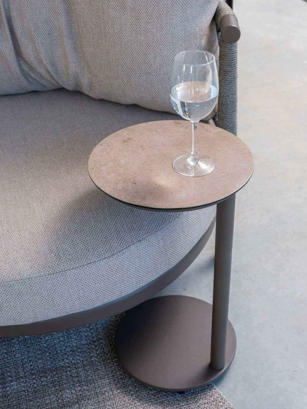 Taste 4SO Vic bijzettafel terre met printed keramiek top 30 cm Ø (H 50)