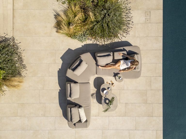 4 Seasons Outdoor Santorini hoekbank zonder salontafel