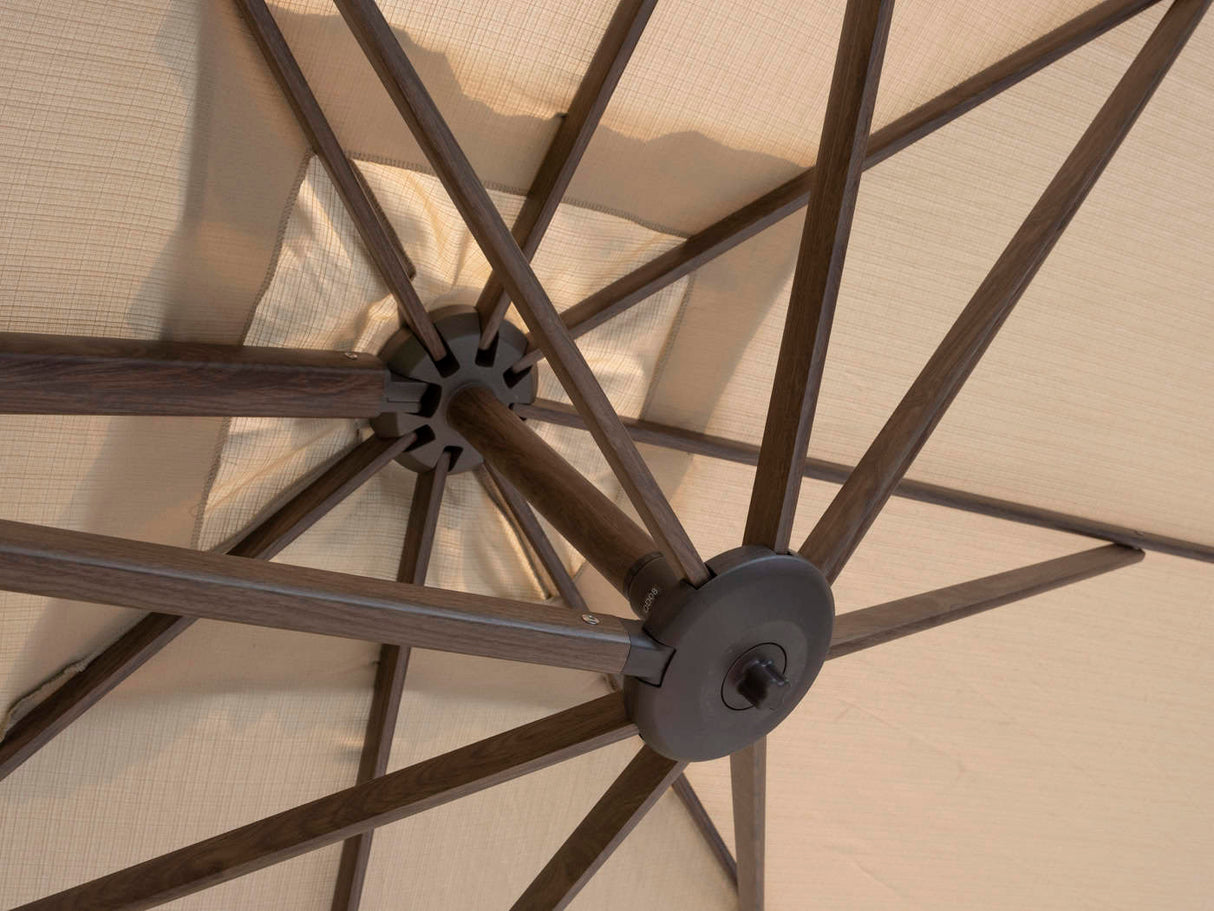 4 Seasons Outdoor Siesta Premium 300x300cm beach met wenge frame