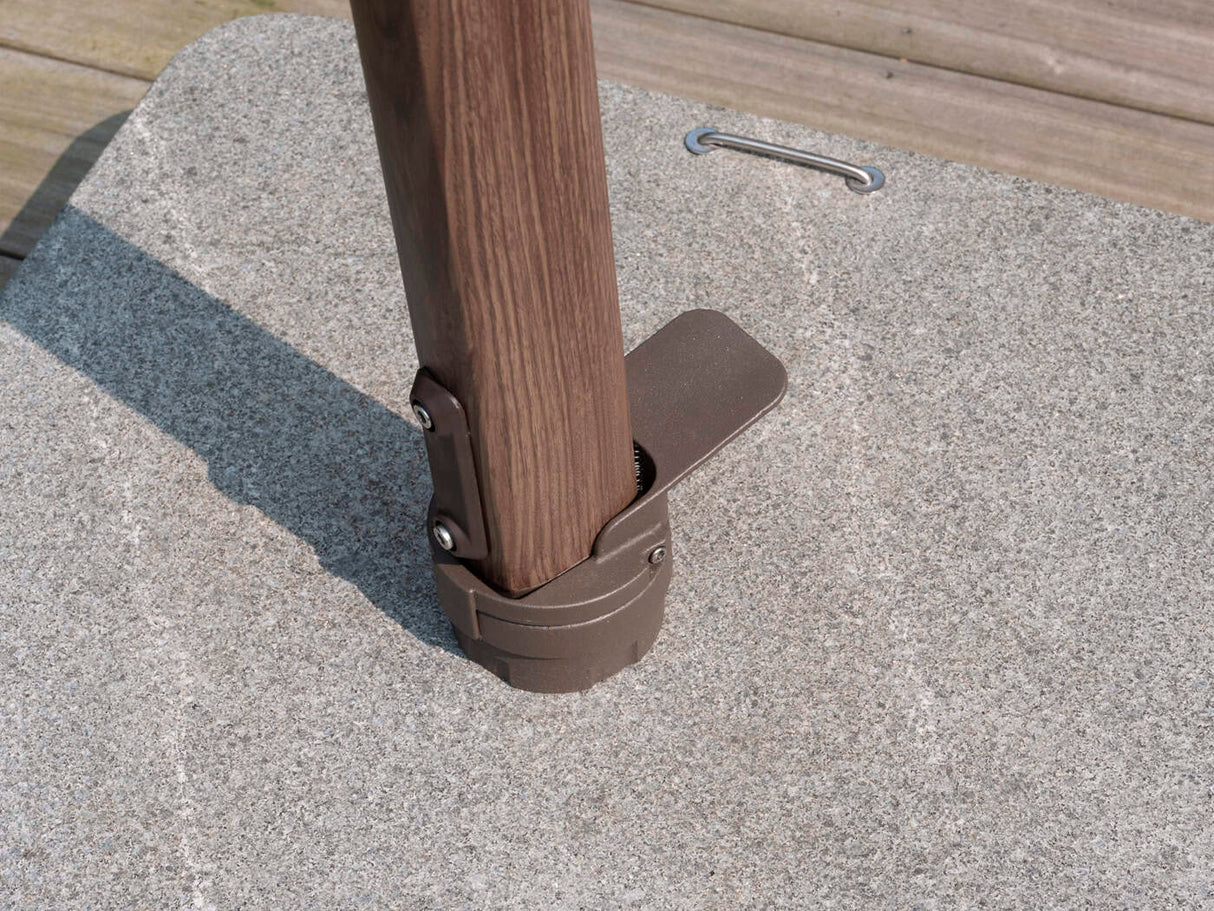 4 Seasons Outdoor Siesta Premium 300x300cm beach met wenge frame