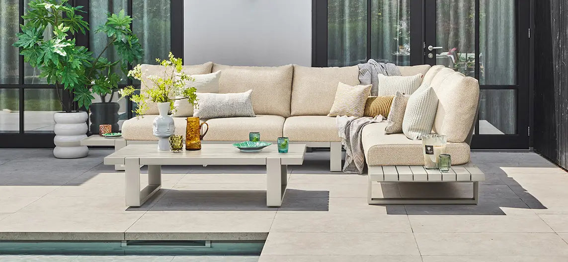 Suns Loungeset Nardo - Champagne - Pebble desert boucle