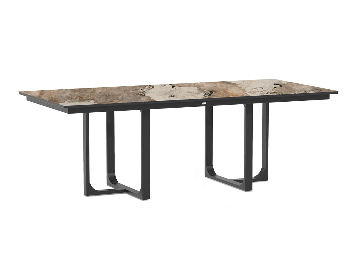 Tierra Outdoor Nida Dining Table Dekton Khalo 220 x 100 cm Charcoal