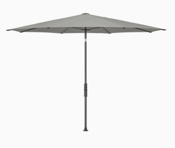 Glatz Twist Ø330cm Aluminium frame antraciet poedercoating in antraciet, smoke doek