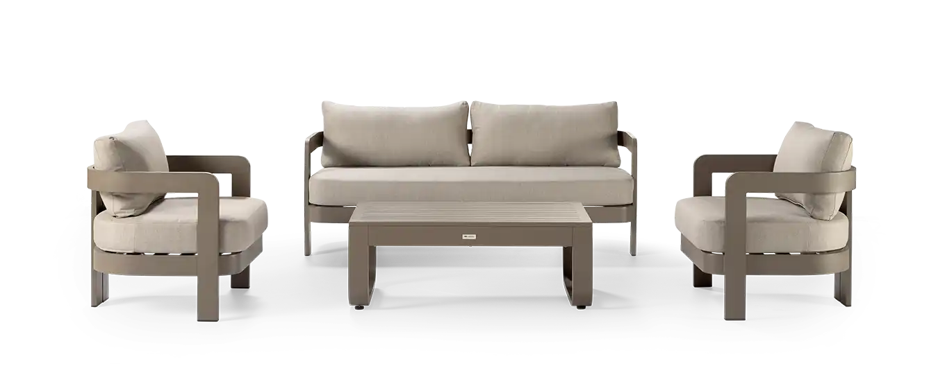 Callisto Belize loungeset 4 delig taupe
