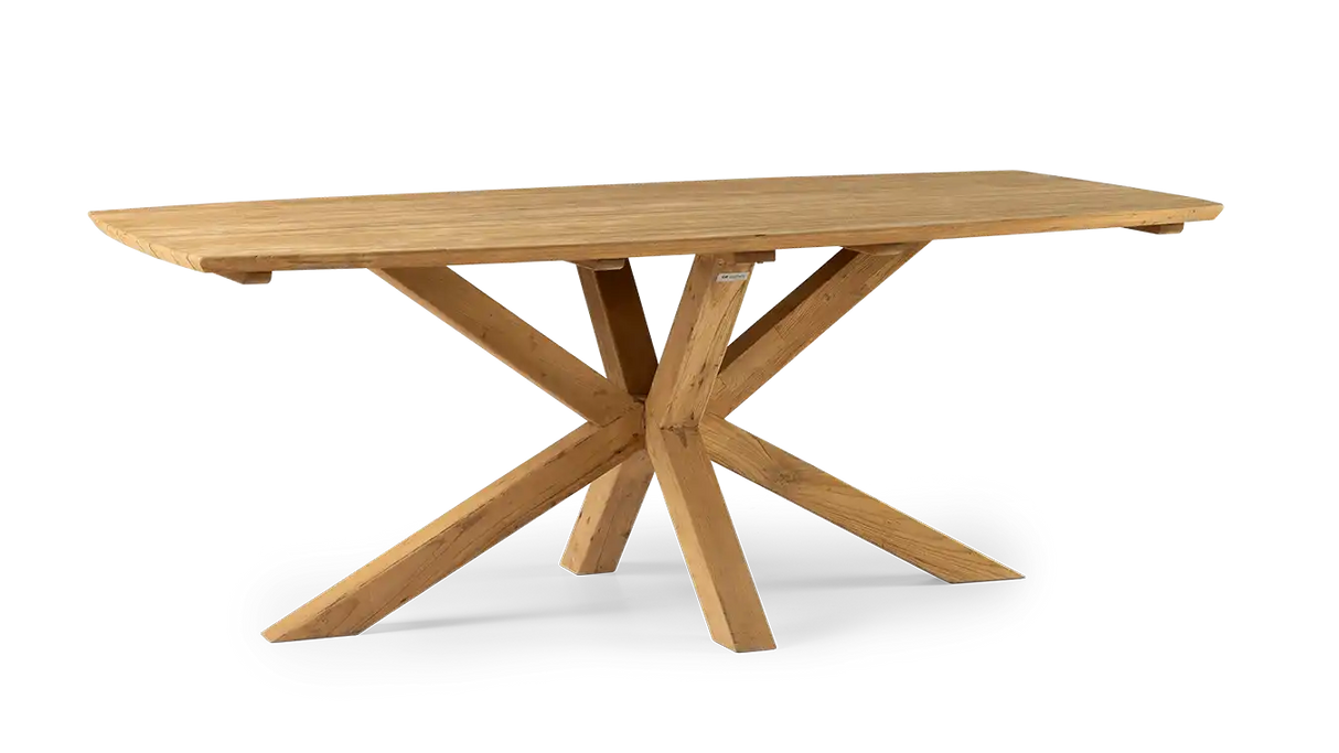 Callisto Flores eettafel recycled teak 240x110x75(h)cm Deens ovaal