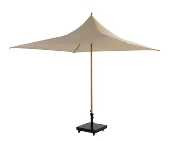 4 Seasons Outdoor Vivenda 270 x 270 cm. zand met woodlook frame