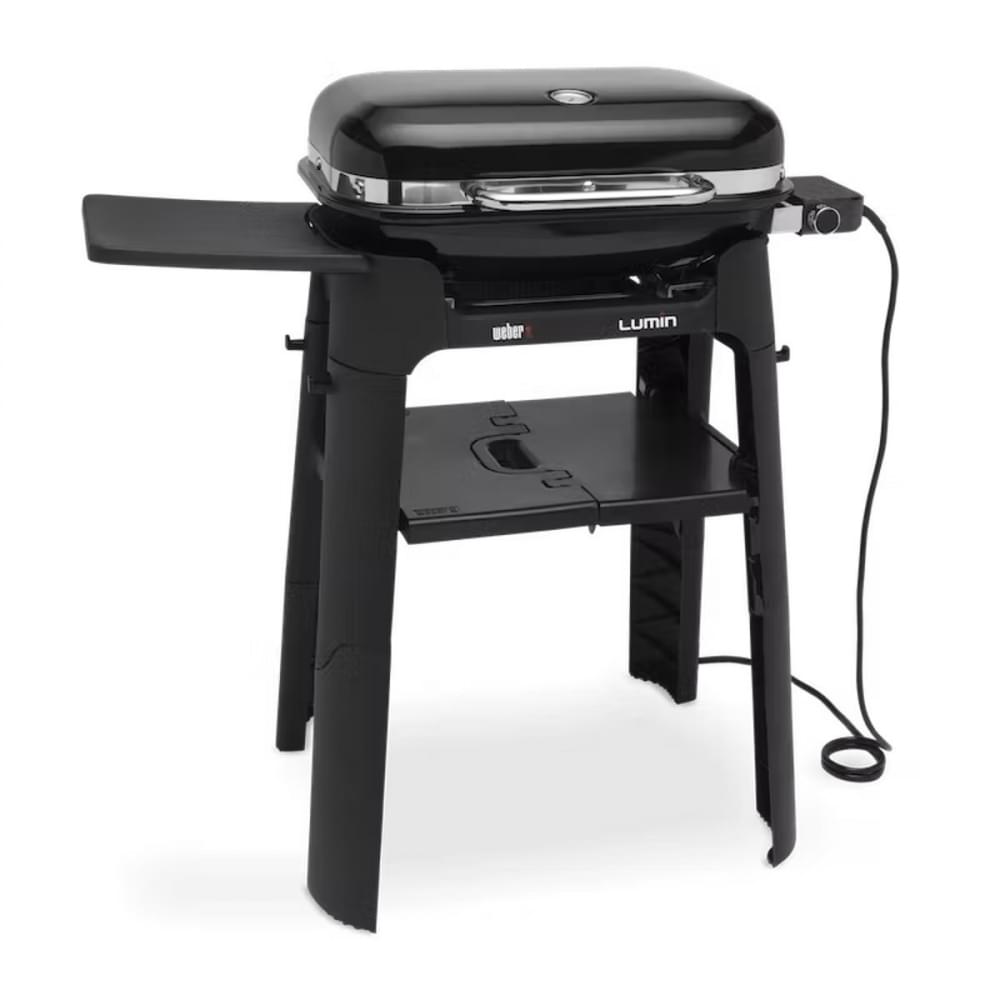 Weber Lumin Black met onderstel elektrisch