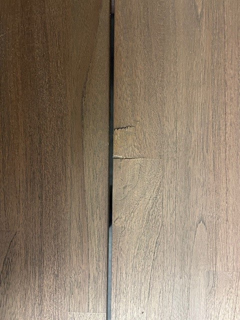 Hartman Sophie Yasmani tafel vintage brown blad met antraciet onderstel 240x100 showmodel