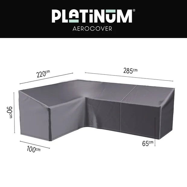 Platinum AeroCover Loungesethoes 8024 hoekset links 285x220x100xH65/90