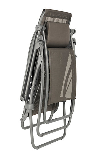 Lafuma Grafiet clip relax fauteuil + beschermhoes
