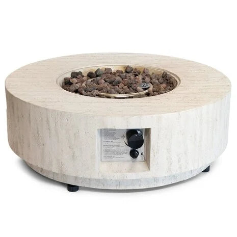 Happy Cocooning Estate cocoon table round 76cm Travertine