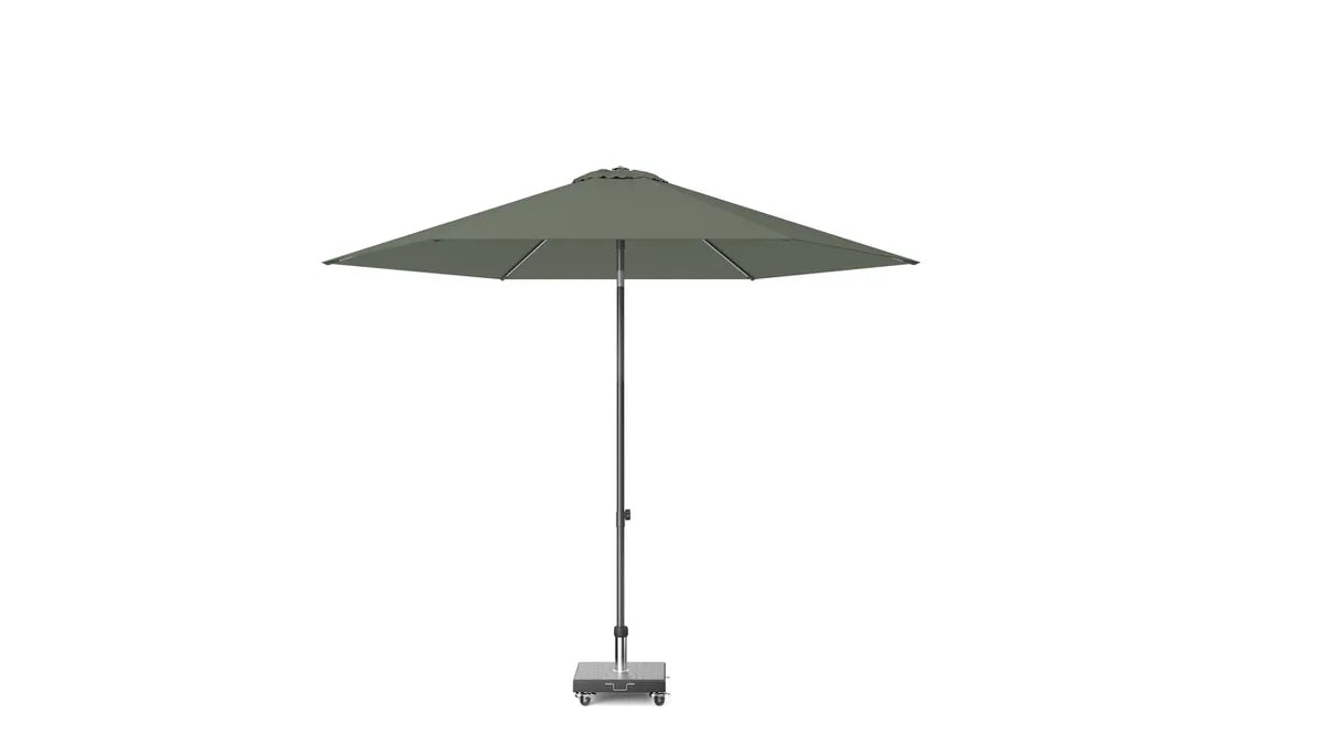 Platinum 250Ø Lisboa antraciet frame olive doek