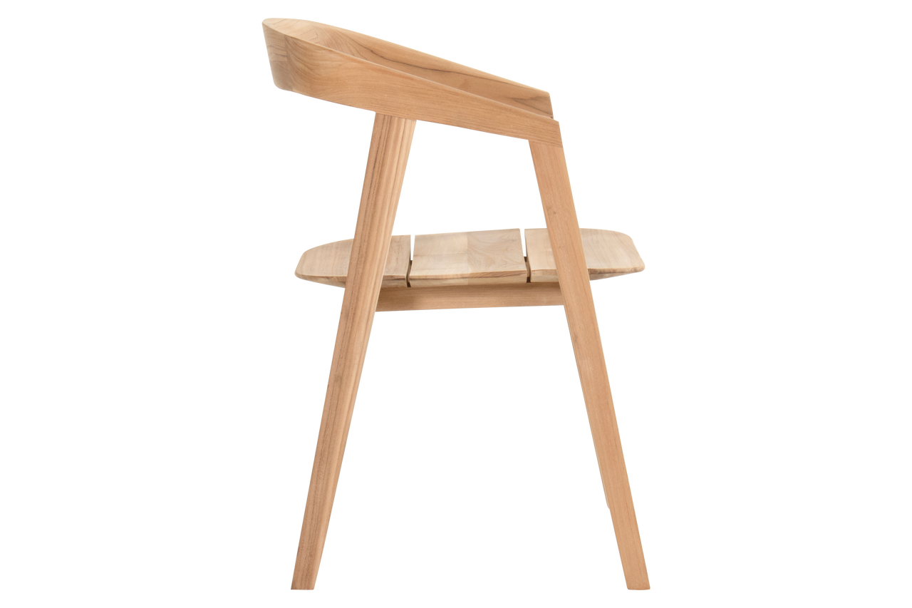 Hartman Junia diningstoel met armleuningen teak