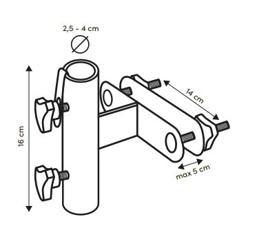Platinum Vertical railing, Ø38mm antraciet