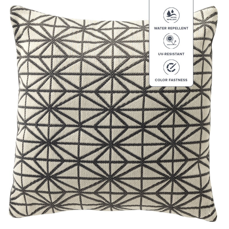 Dutch Decor OSK Nisa 45x45cm Charcoal Gray