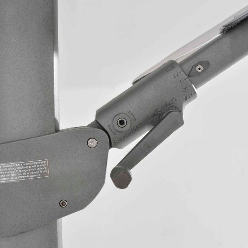 4 Seasons Outdoor Siesta premium Ø350cm zweefparasol charcoal