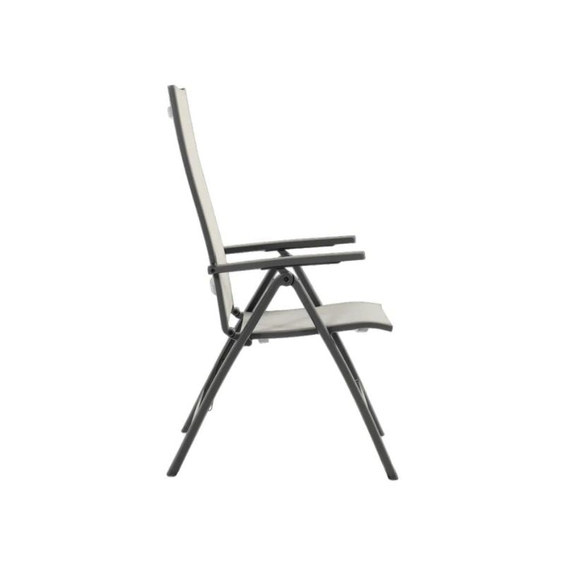 Hartman standenstoel Troy volledig aluminium verstelbaar beige textilene antraciet frame