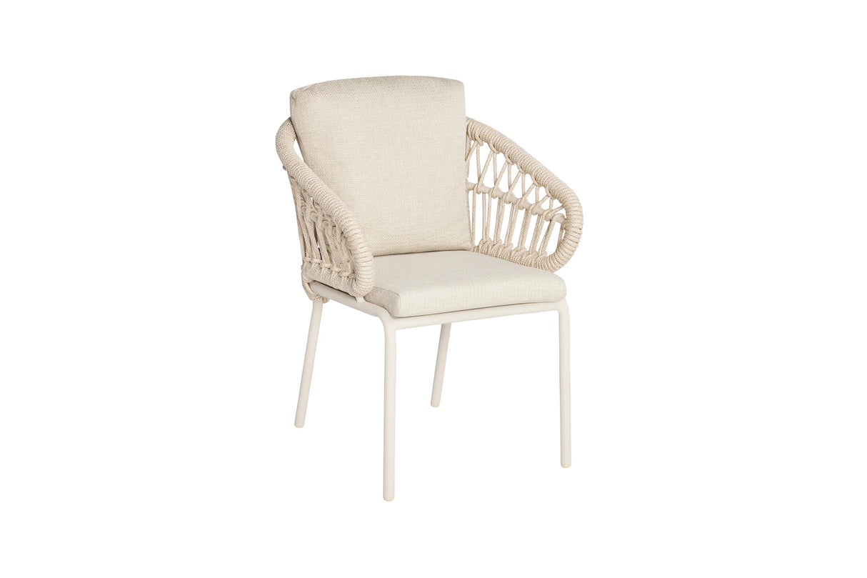 Suns Tosca dining stoel Camel sand, naturel mixed weave