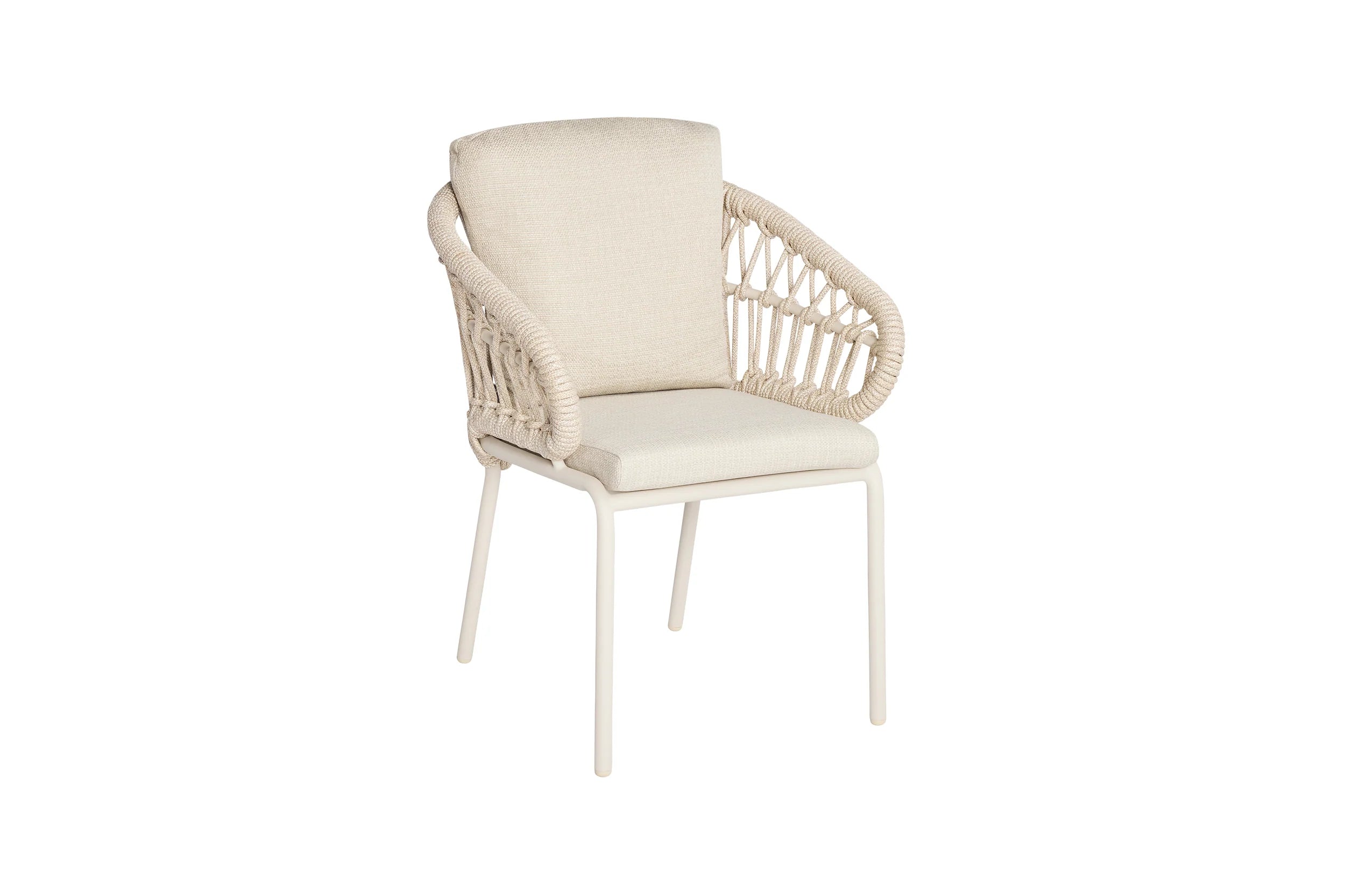 Suns Tosca dining stoel Camel sand, naturel mixed weave