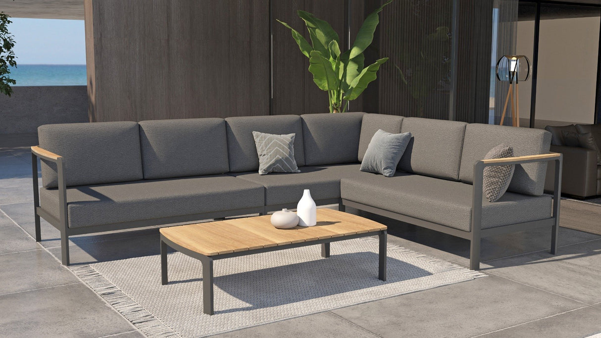 Taste 4SO Cortina Loungeset 3-delig+hoekkussen Excl Tafel