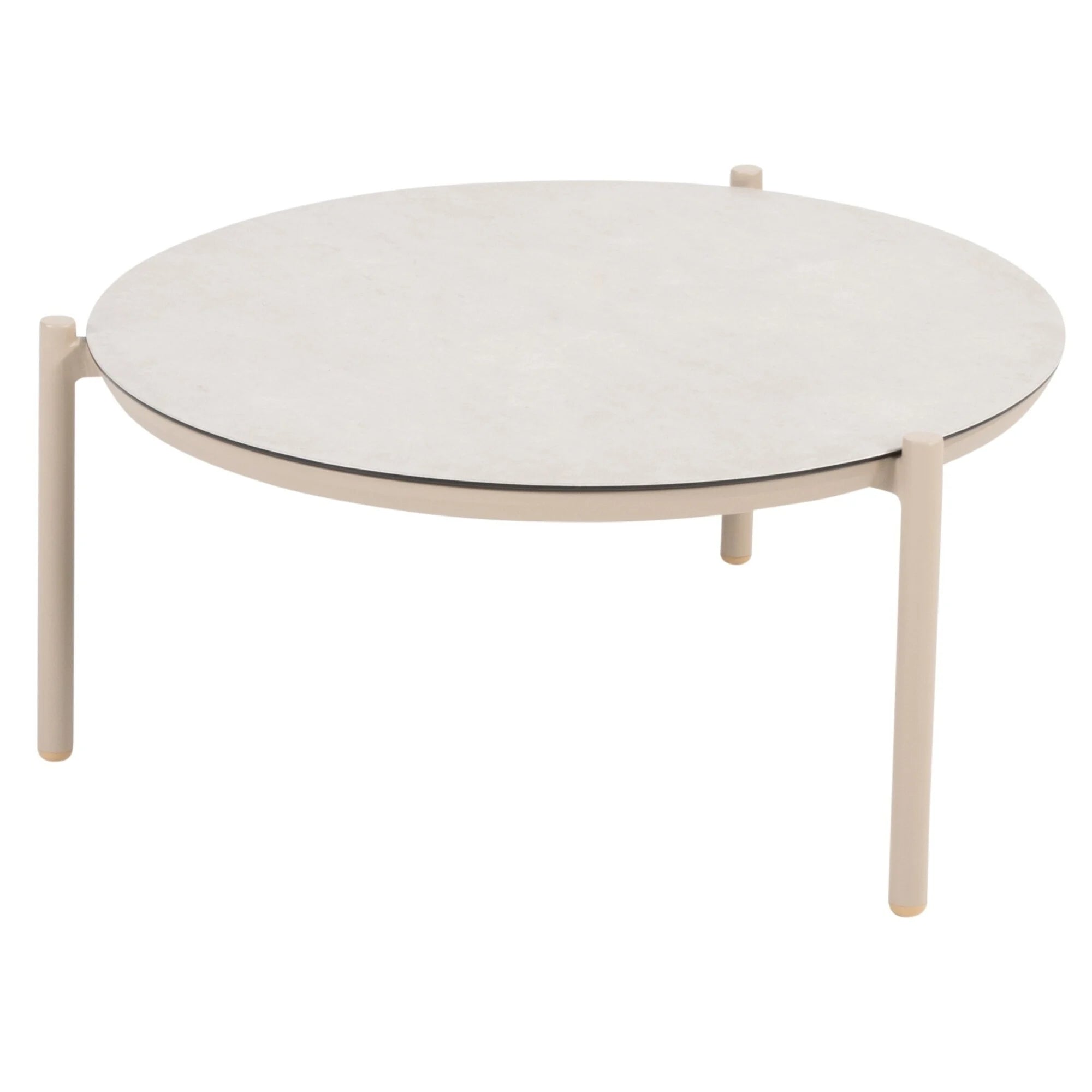 Taste 4SO Vic salontafel latte met printed keramiek top 73 cm Ø (H 35)